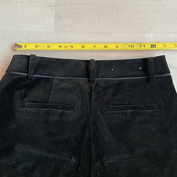 Ann Taylor Black Velvet Pant - Petit Devin Fit - Picture 3 of 6